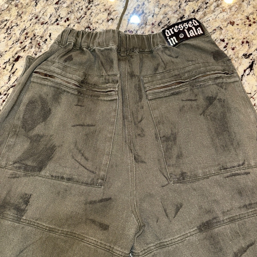 Dressed In LALA Canvas Parachute Pants Streetwear Sz M Oversized Hip Hop - Picture 13 of 16